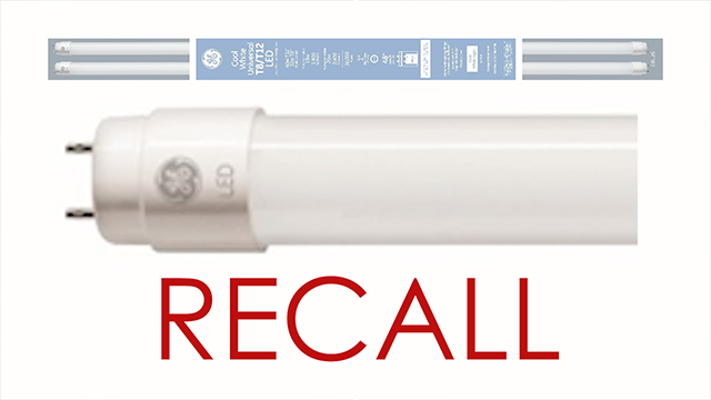 GE recalls LED tube lamps due to shock hazard