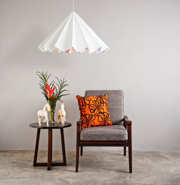 A Folded Lamp That Looks Good Day or Night