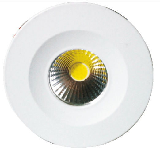 Small round light - high with full white surface