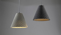 HELIA Concrete Mesh Light Fixtures by Dror Kaspi for ARDOMA Design
