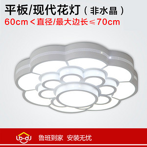 Flat modern flower lamp installation service