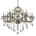 European retro style chandelier luxury decorative pendant light K9 crystal