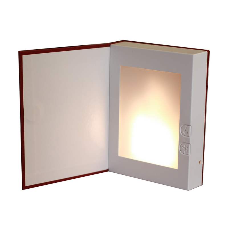 LED Flame Effect Book Shaped Light