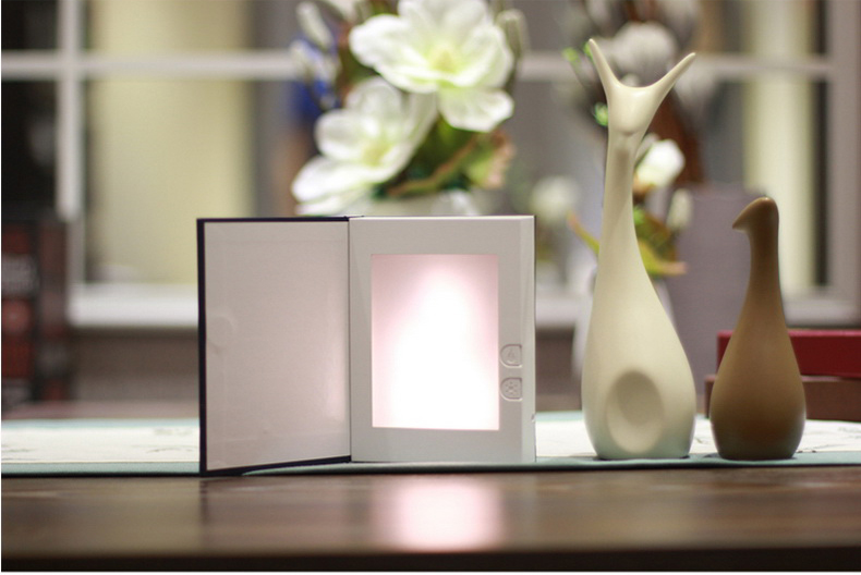 LED Flame Effect Book Shaped Light