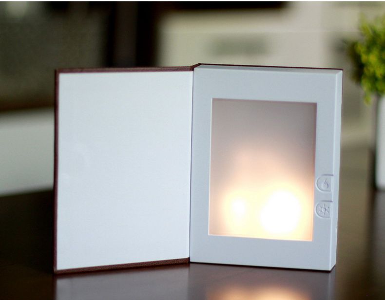 LED Flame Effect Book Shaped Light