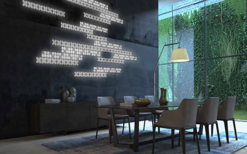 KUMIKO OLED Modular Lighting Turns Off Into a Mirror