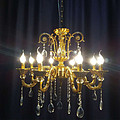 Golden Antique brass chandelier Zhongshan Guzhen chandelier lights