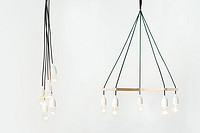 Palka Turns Corded Light Sockets into Chandeliers