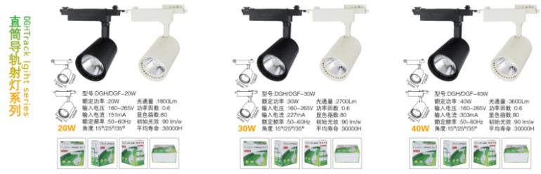 Straight tube guide light series