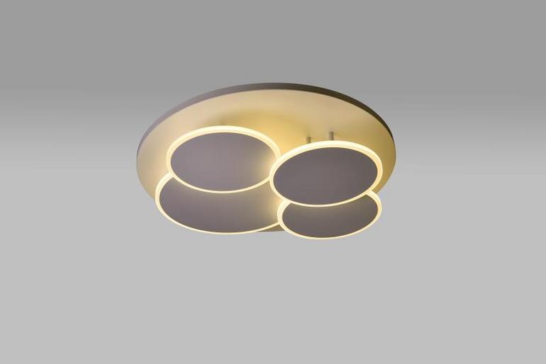 Xi He pin modern simple round gold plated home lamp