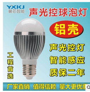 Acoustic-light-controlled led bulb lamp floor induction lamp aluminum bulb lamp car lighting