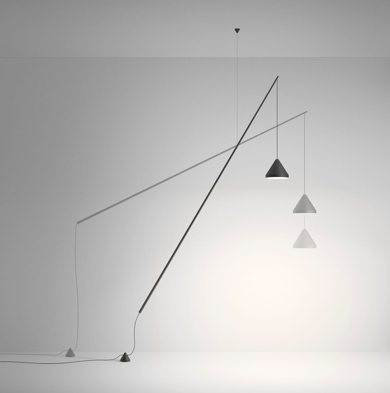 Vibia’s North Floor-Pendant by Arik Levy Opens a New Category of Lamps