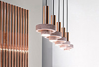Studio davidpompa Expands Cantera Rosa and Copper Ambra Lighting Collection