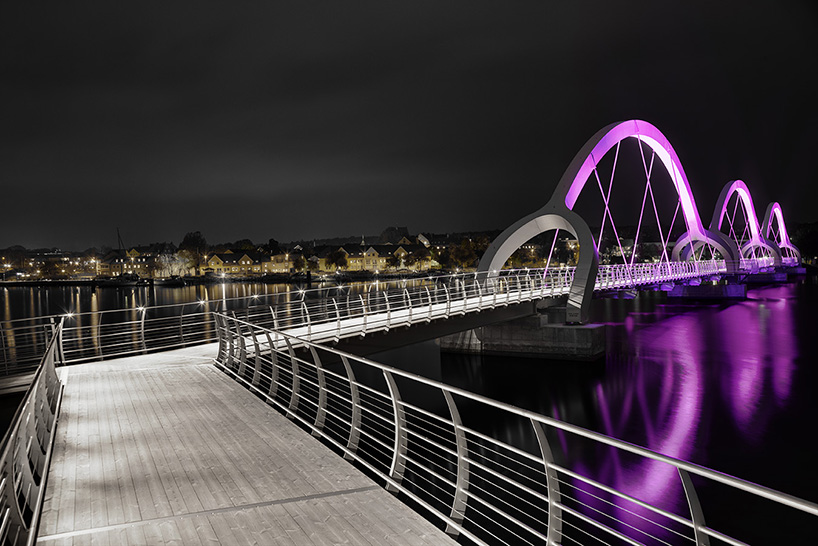 Ljusarkitektur Illuminates Glowing Solvesborg Bridge in Sweden