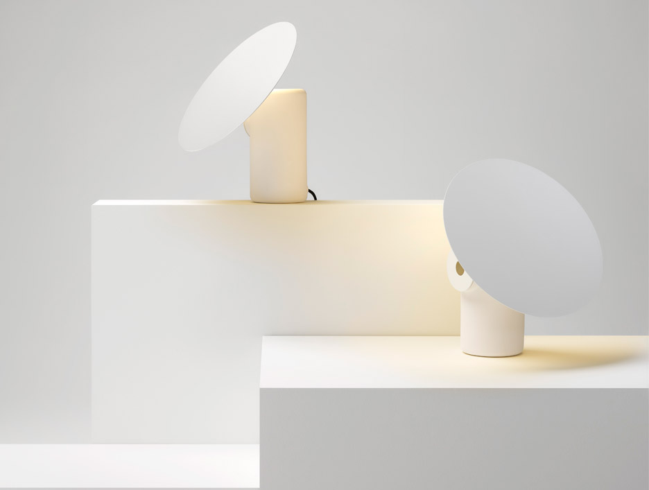Ross Gardam's Polar Desk Lamp Has a Rotating Metallic Shade