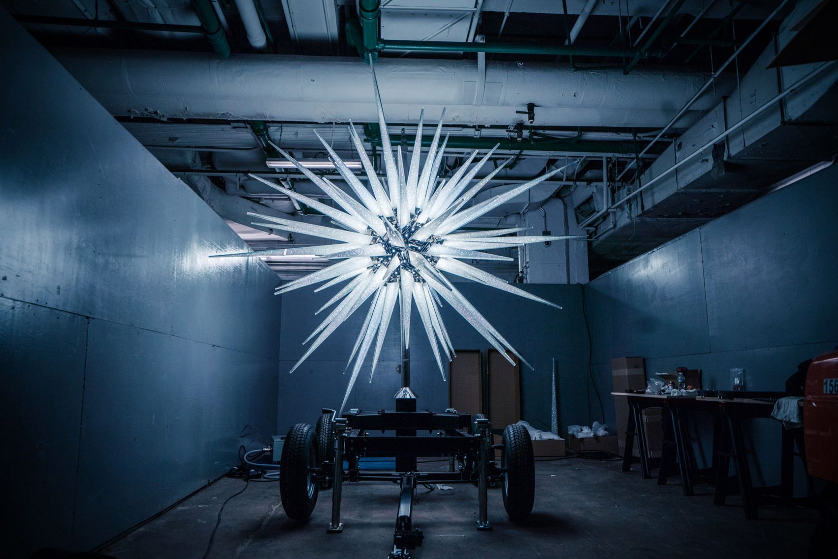 Daniel Libeskind's Rockefeller Christmas Tree Star Sparkles with Swarovski Crystal Spikes