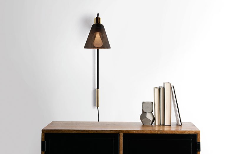 Plumen + Made.com Mix Brass and Black Perforated Metal For Memoir Lighting Collection