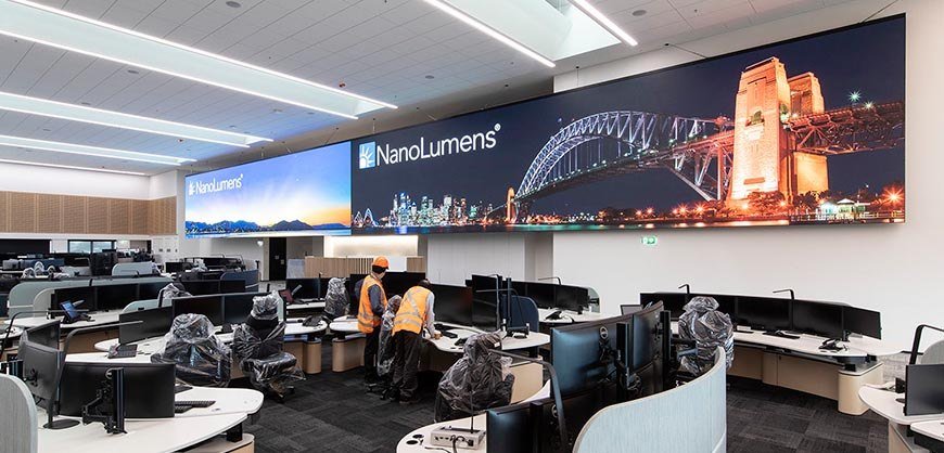 The World’s Largest Commend and Control LED Display Installed at Sydney Trains Rail Operation Centre