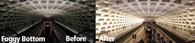 15 Metro stations got much brighter in 2018. Here are the next 14 to get LED lighting installations