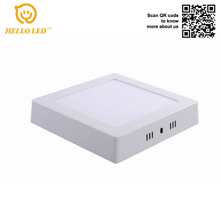 Hello Led New Design Pure White Surface Smd Small 12watt Square Ceiling Led Panel Light 12w