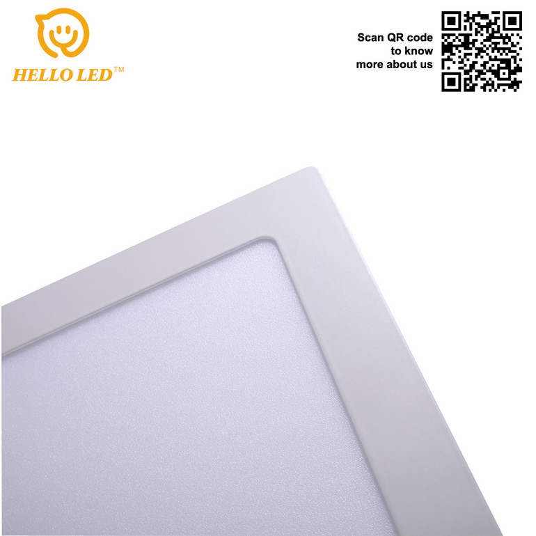 Hello Led New Design Pure White Surface Smd Small 12watt Square Ceiling Led Panel Light 12w