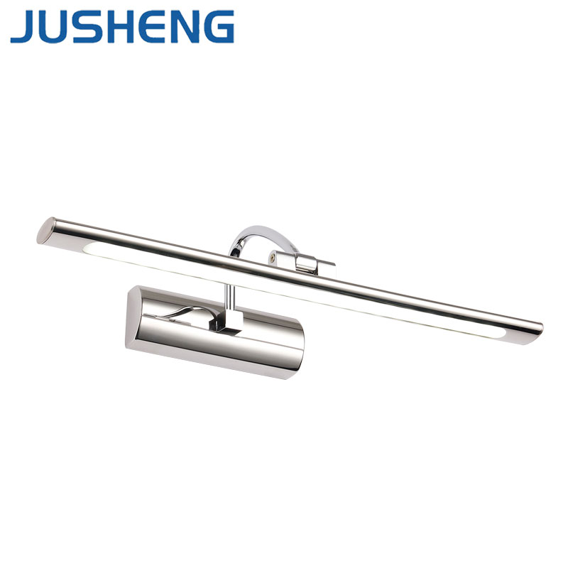 JUSHENG  stainless steel ,chrome,nickel Bathroom wall lighting pictures lamp 8W 12W 16W