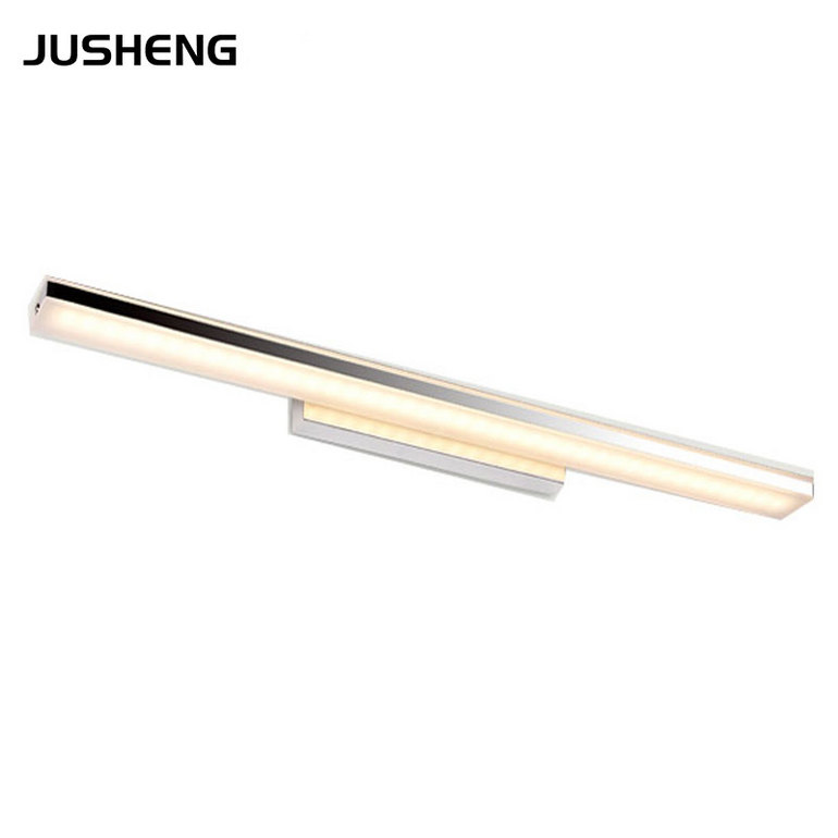 Stainless steel Square Bathroom Mirror Wall  Light 8W 12W 16W 24W