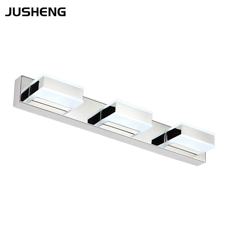 Stainless steel Square Bathroom Mirror Wall  Lighting 4W 8W 12W 16W