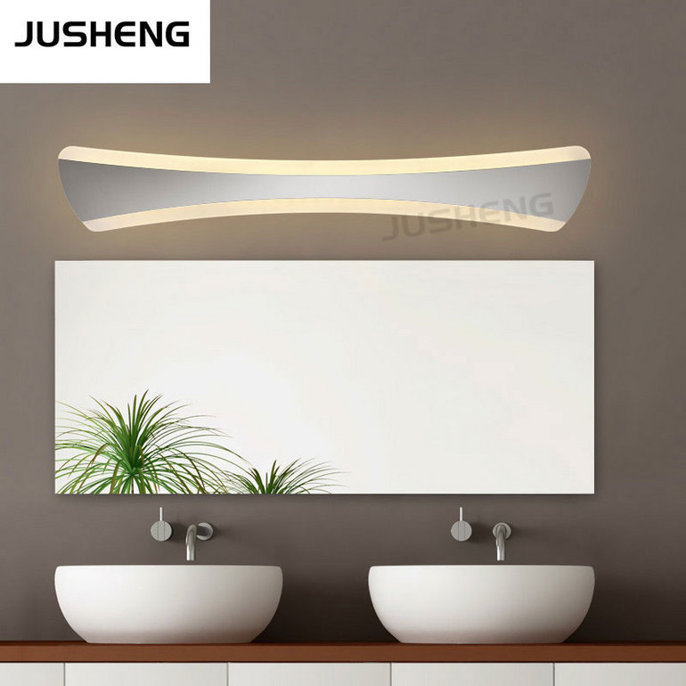 Stainless steel Bathroom Mirror Light Wall  Lamps 42cm 55cm