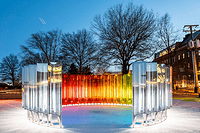 New Installation Uses Old Lighthouse Tech To Beam Prisms Of Colorful light