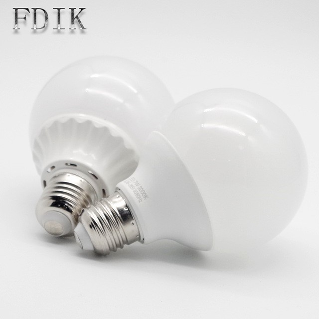 Round white LED bulb