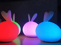 How about Sending Friends a Colorful Rabbit Night Lamp?