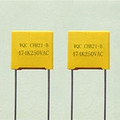 CBB21-B metallized polypropylene film cartridge capacitor