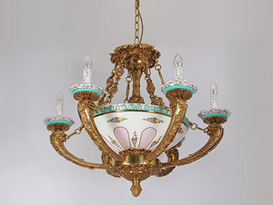 Copper Chandelier 8231