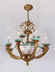 Copper Chandelier 8228