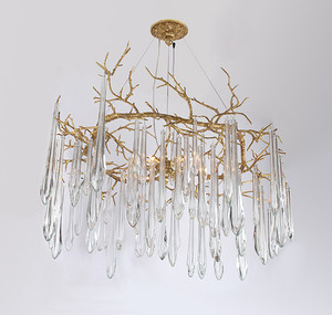 Copper, Crystal Chandelier 8215