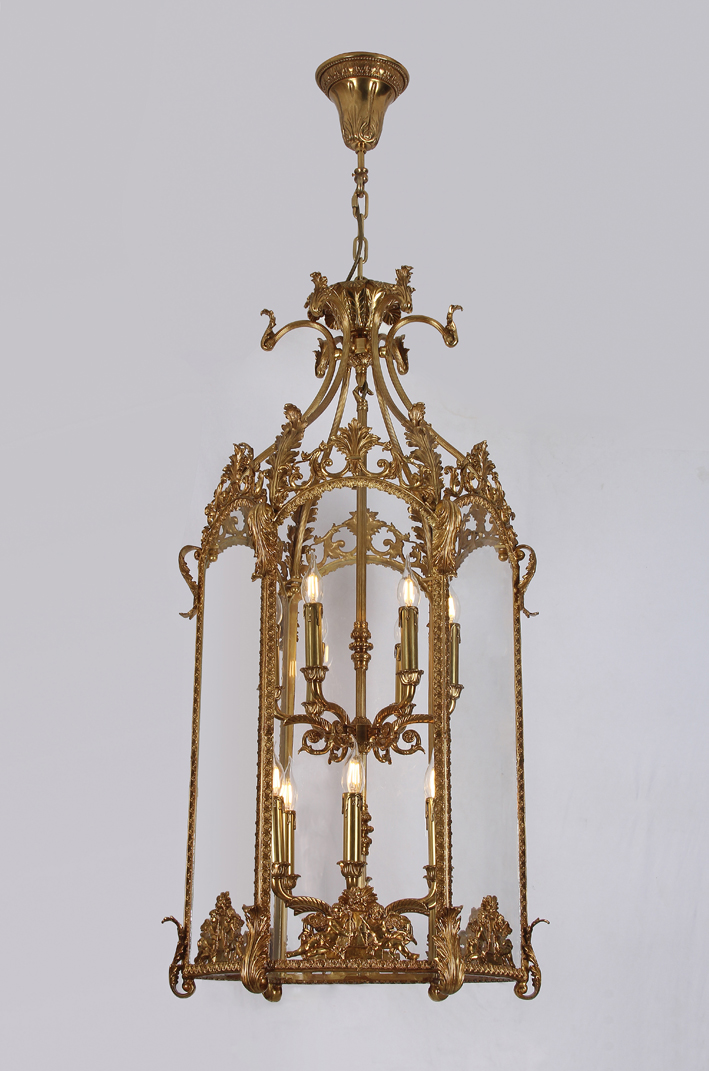 Copper Cage Chandelier 8218