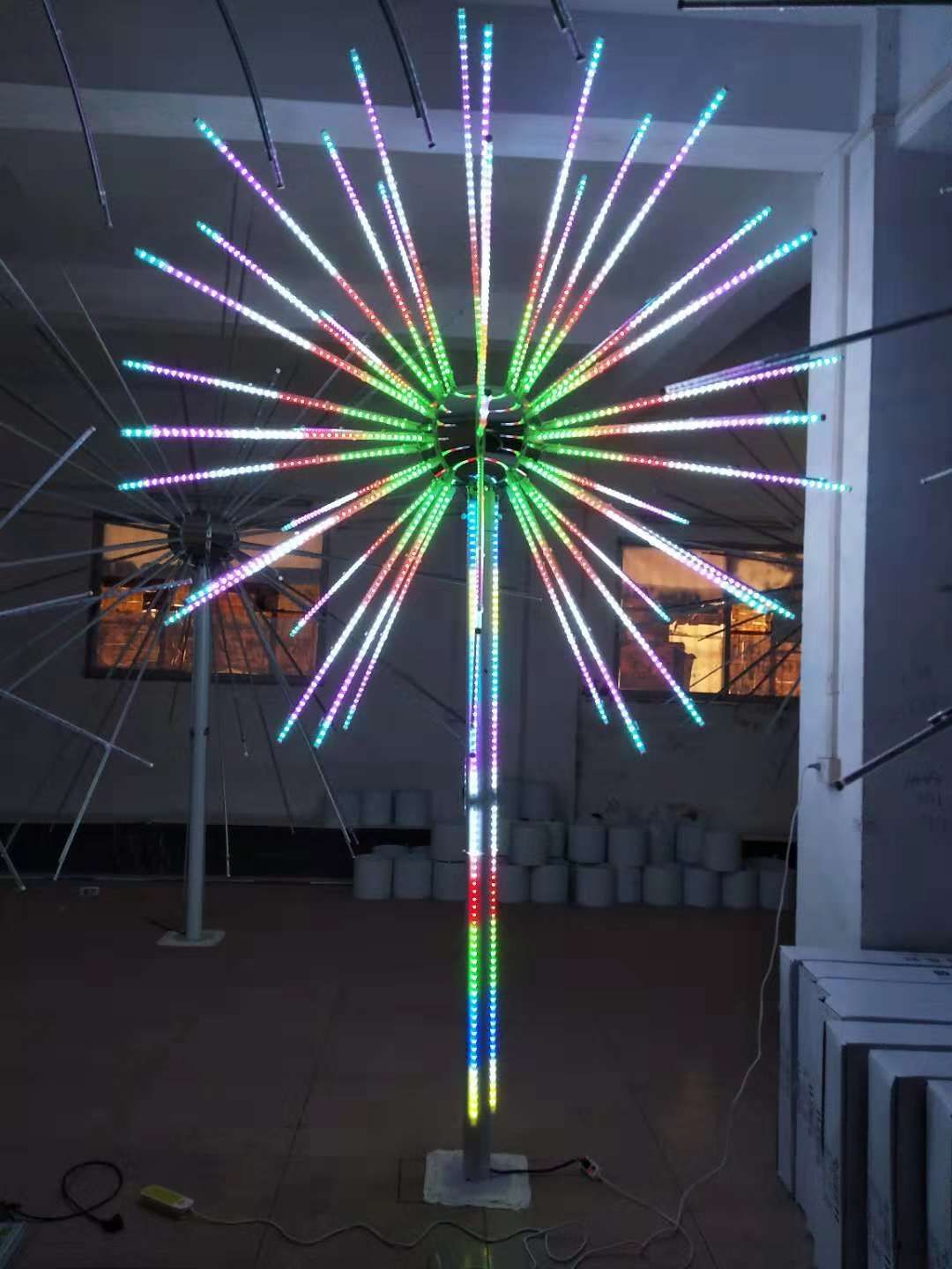 Colour digital fireworks lamps