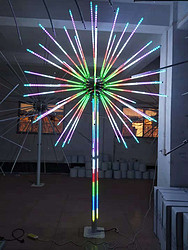 Colour digital fireworks lamps