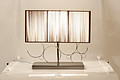 Heavy metal brushed table lamp 2