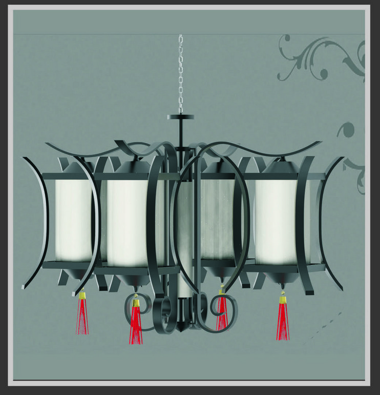 Chinese-style Lantern Shape Chandelier