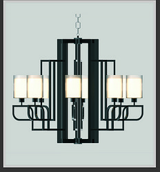 Chinese-style Black Bracket Chandelier