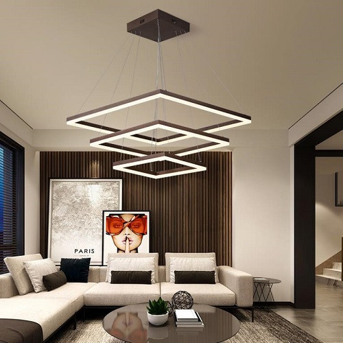 Modern Style Square Nested Chandelier