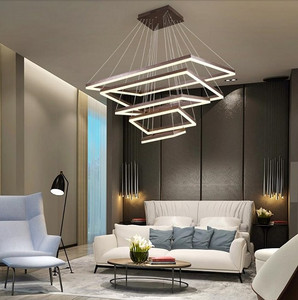 Modern Style Rectangle Nested Chandelier