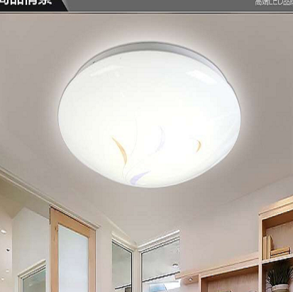 Simple Silver Circle Household Ceiling Light