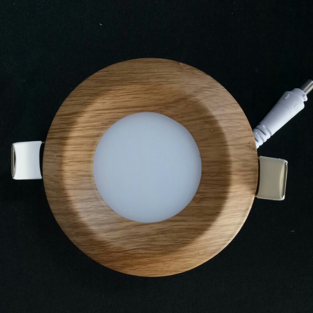 Simple Modern Wooden Edge Panel Lamp