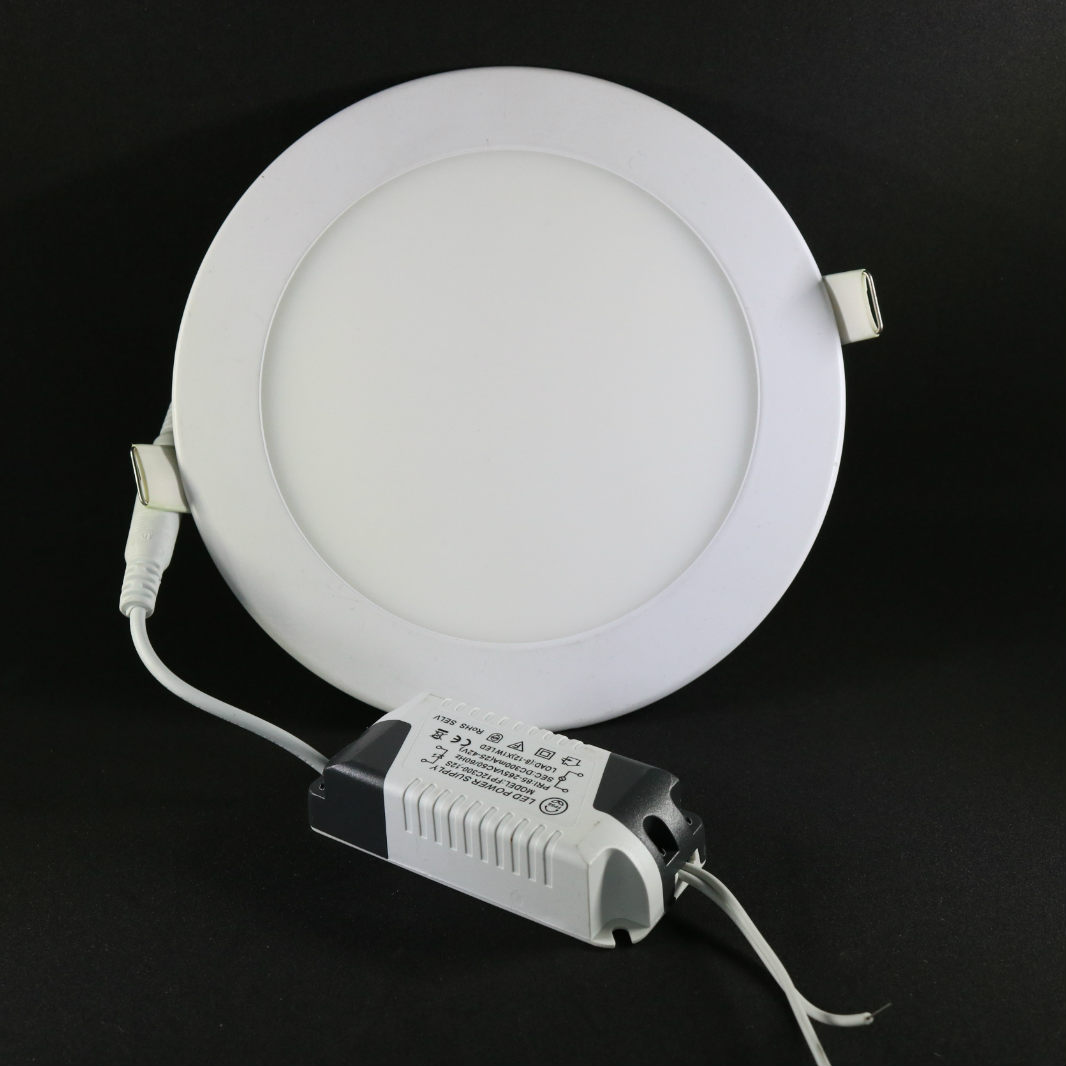 Simple modern round white concealed panel lamp