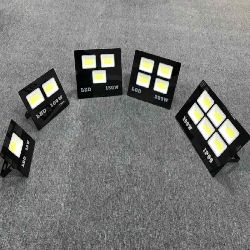 Simple Black Multi-Watt COB Floodlight