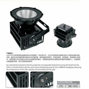 Black exquisite fins LED floodlight