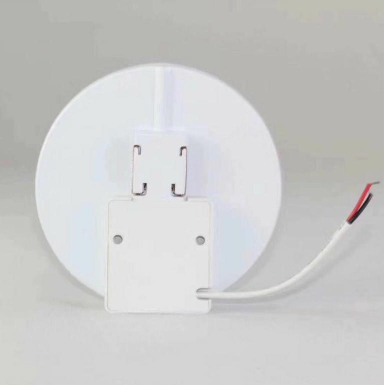 Simple white circular concealed ceiling lamp